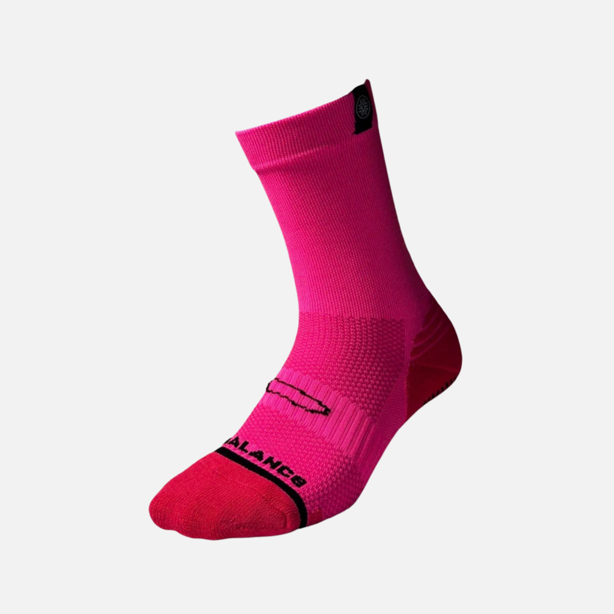 Balance Pink Running Crew Socks