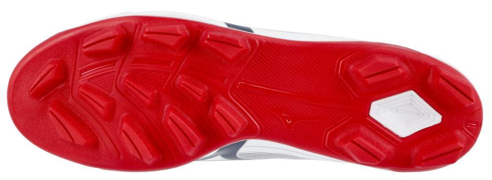 320707 White Navy Men's CUSHIONREVO DIAMOND TPU Baseball Cleat