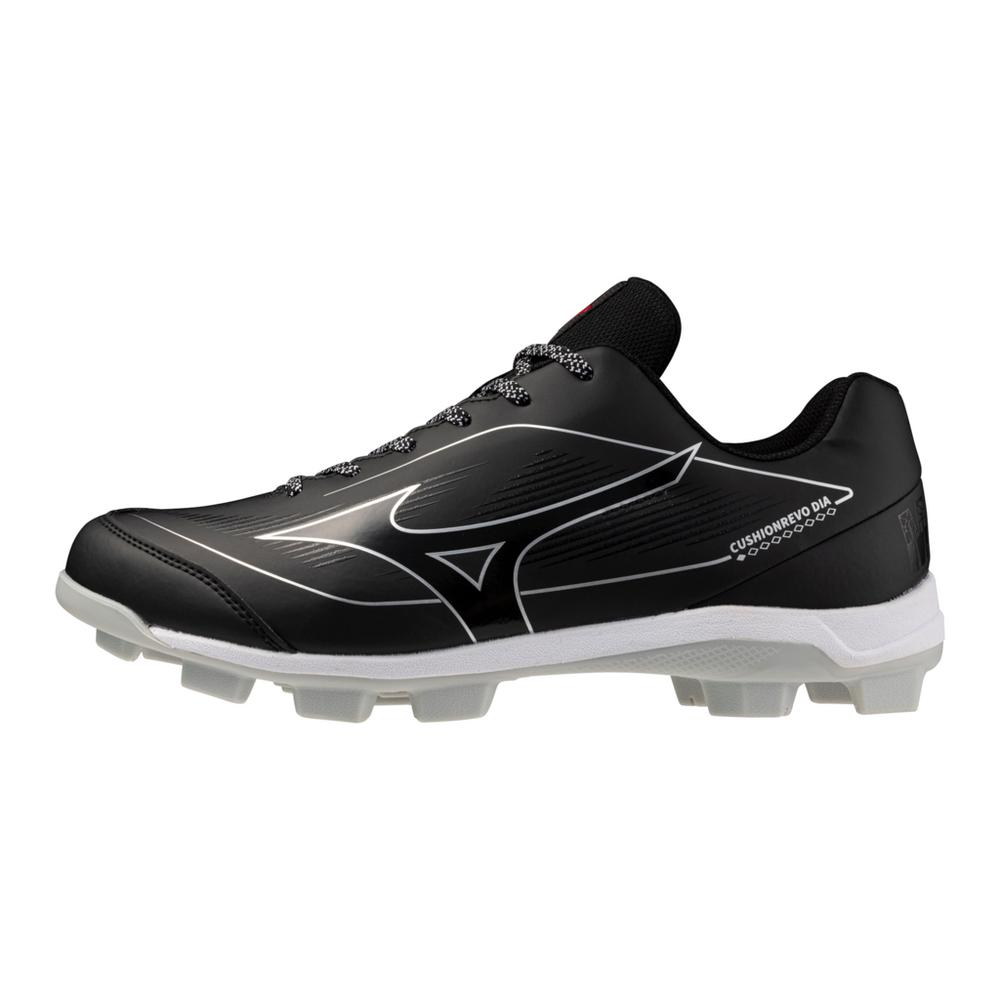 320707 Black Men's CUSHIONREVO DIAMOND TPU Baseball Cleat