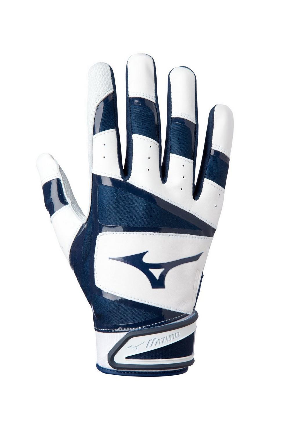 303 Mizuno Navy Adult Batting Gloves 330417