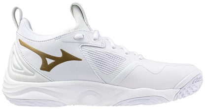 430320 Wave Momentum 3 Mizuno White/Gold