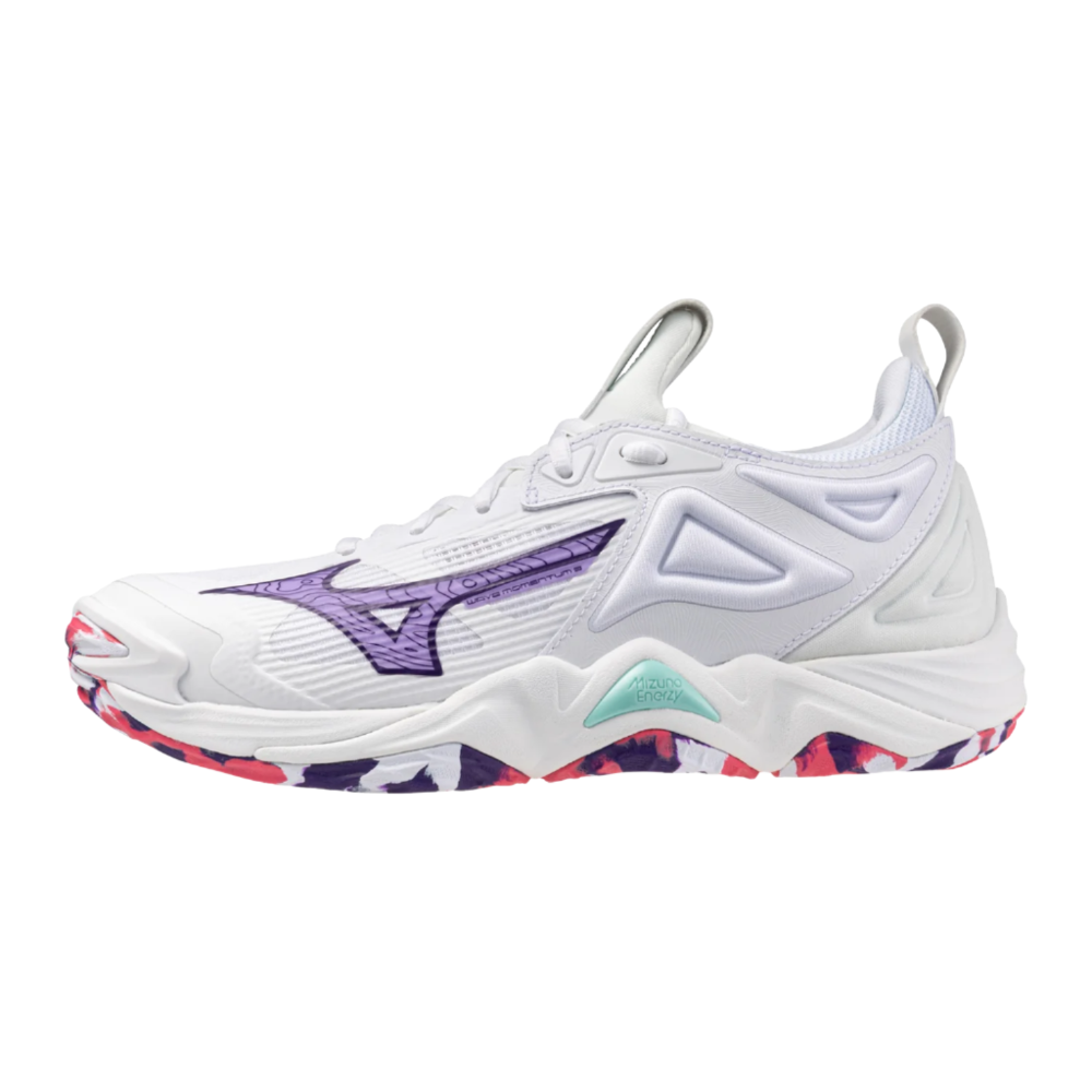 430320 Wave Momentum 3 Mizuno White/Violet Quartz