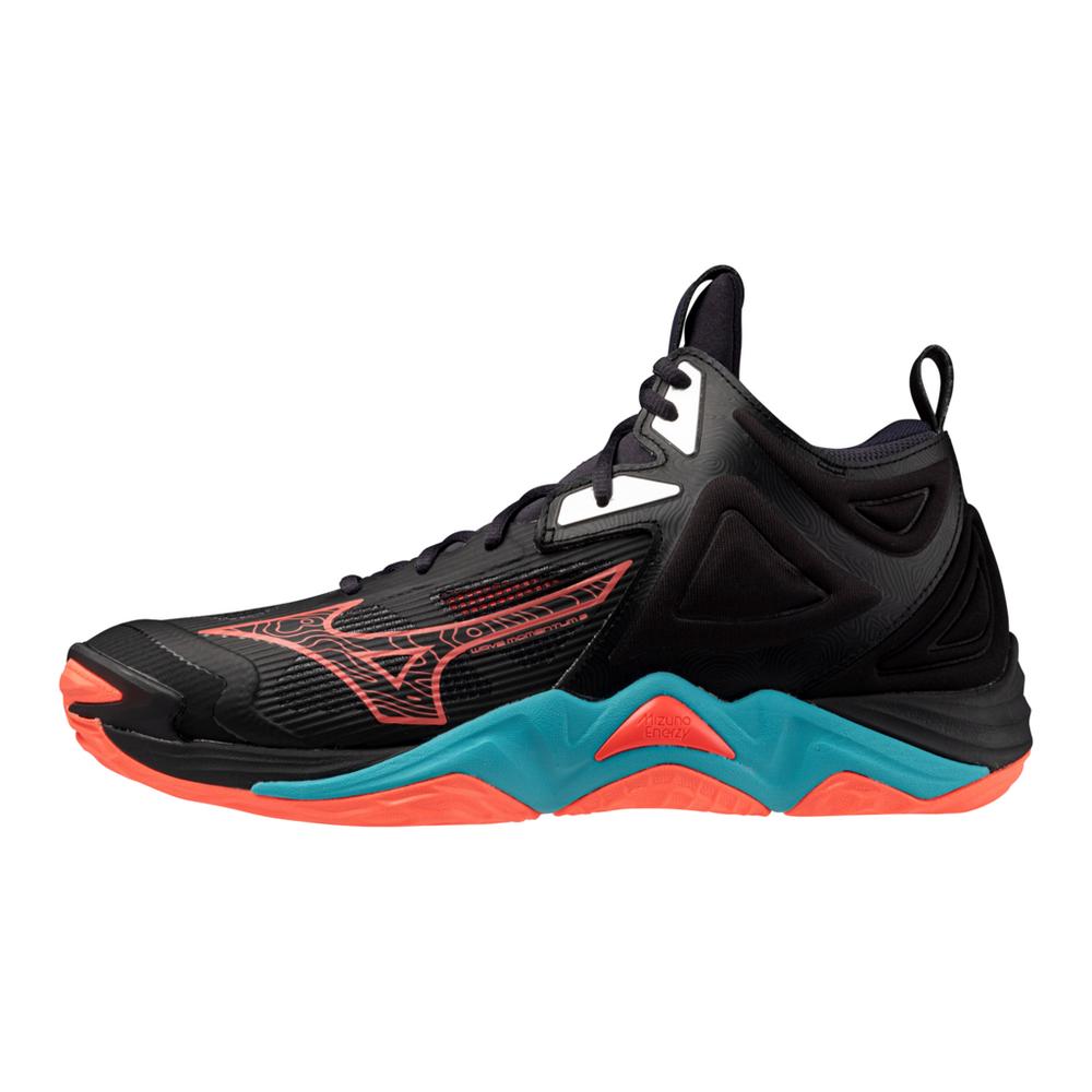 430321 Wave Momentum 3 Mid Black/Neon Flame