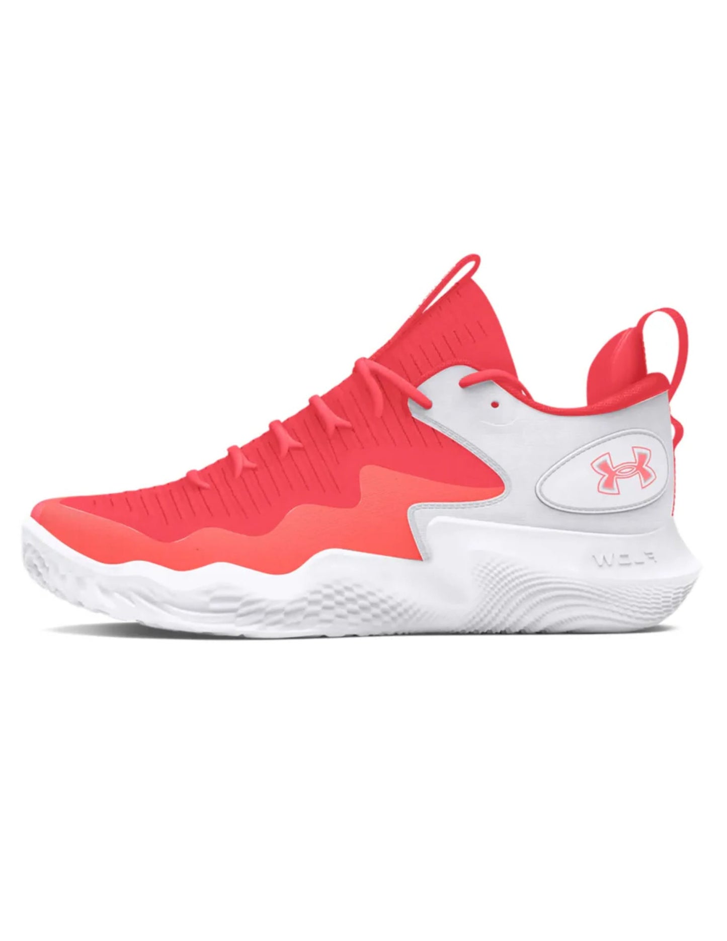 UA W Flow Ace Low Red/White