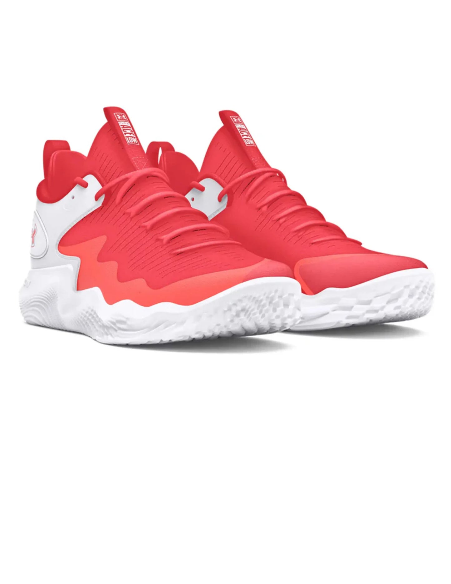 UA W Flow Ace Low Red/White