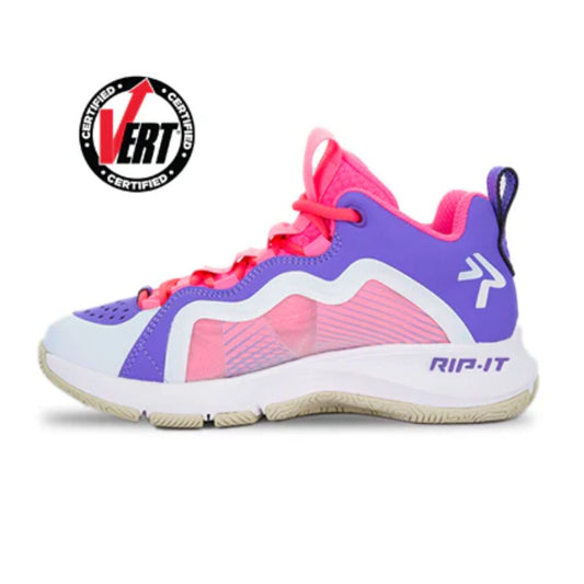 Women's SwiftStep FUTURE Volleyball Court Shoe Rip It White/Purple/Pink