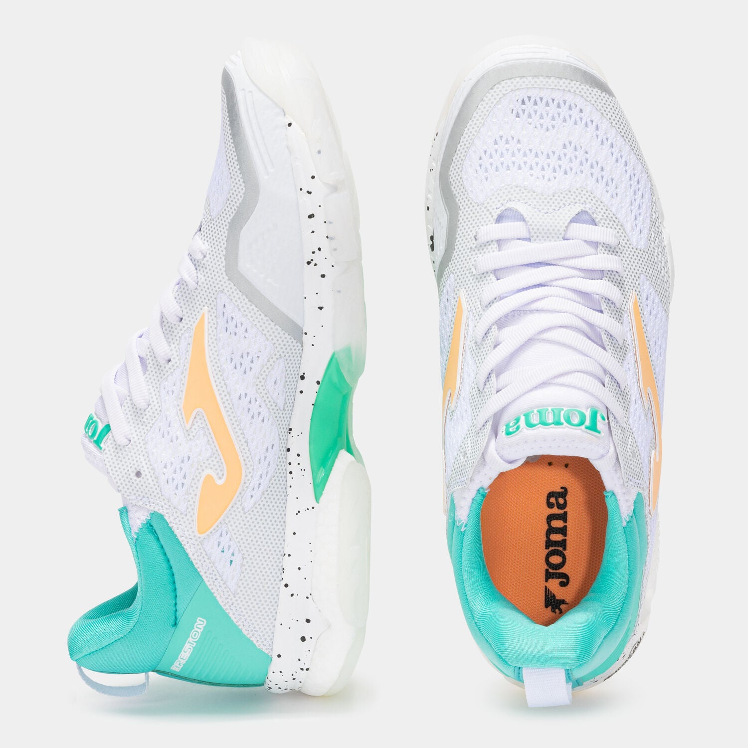 B.Breston Lady 25 mujer blanco turquesa