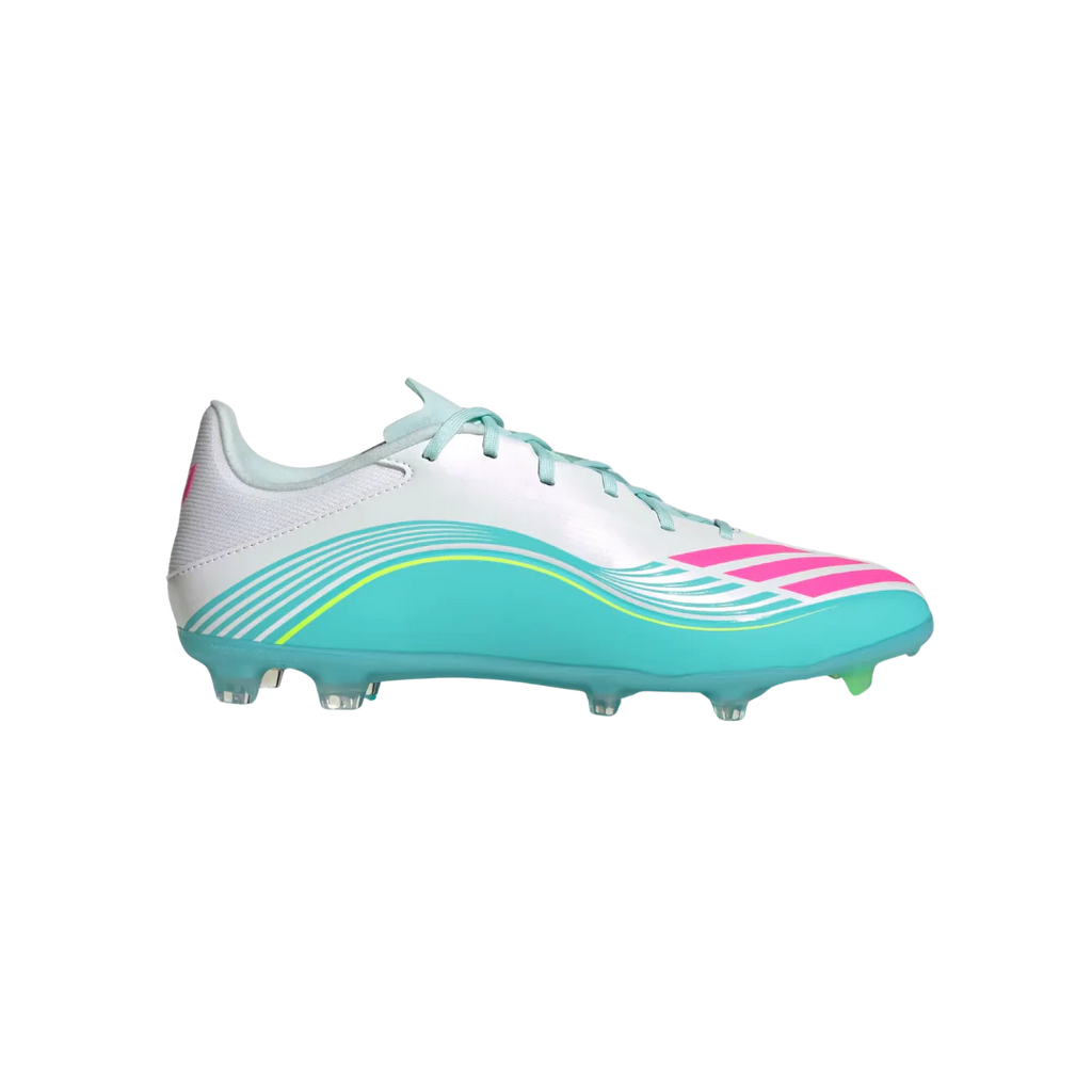 Adidas Youth F50 Messi League FG/MG (White/Pink/Aqua)