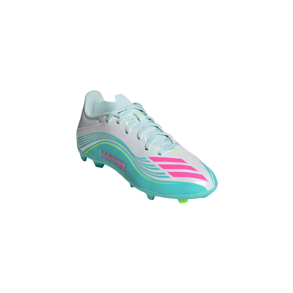 Adidas Youth F50 Messi League FG/MG (White/Pink/Aqua)