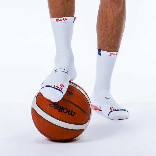 WYB PR White Coquí Socks