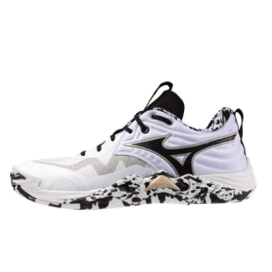 430338 Wave Momentum Elite White/Gold Volleyball Shoe UNISEX